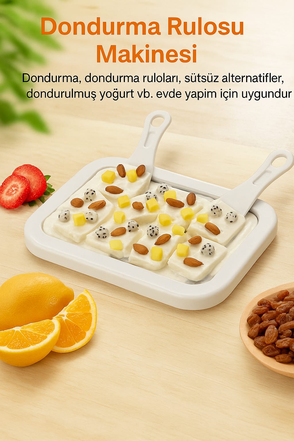 Çok Fonksiyonlu Dondurma Makinesi Tava