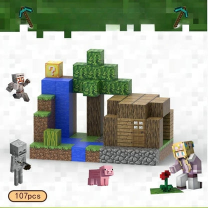 🔴 Çocuklar İçin Renkli Manyetik Blok Seti – Minecraft Tarzı!